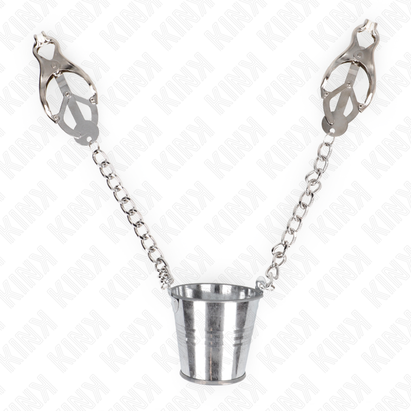 KINK - NIPPELKLEMMEN MIT KETTE UND EIMERCHEN - Sexotim