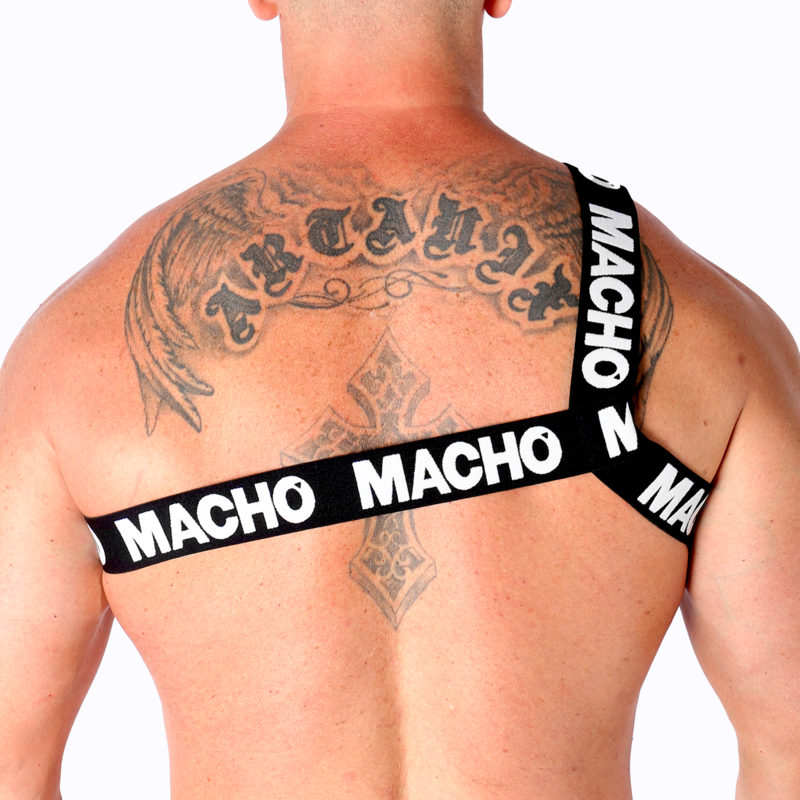 MACHO - RÖMISCHES HARNESS WEISS S/M - Sexotim