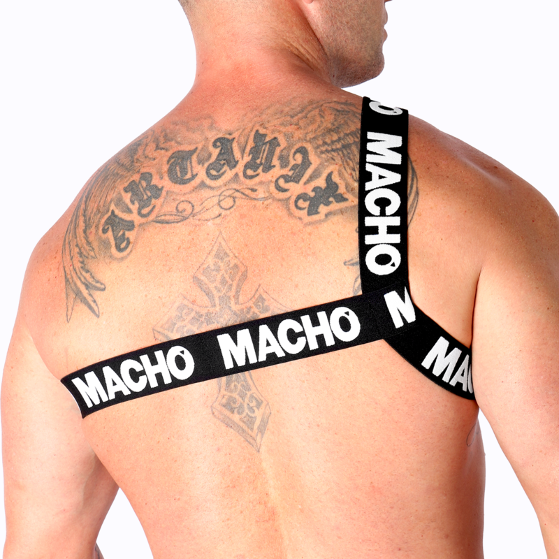 MACHO - RÖMISCHES HARNESS WEISS S/M - Sexotim
