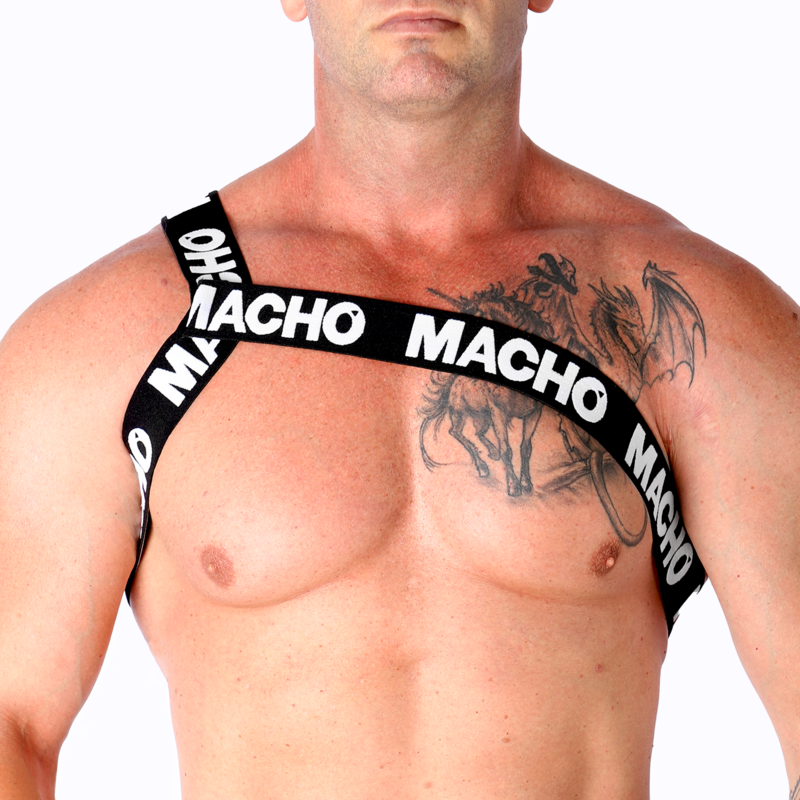 MACHO - RÖMISCHES HARNESS WEISS S/M - Sexotim