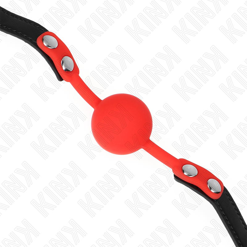 KINK - ROTER SILIKONBALL 4 CM KNEBEL 60 x 2 CM - Sexotim