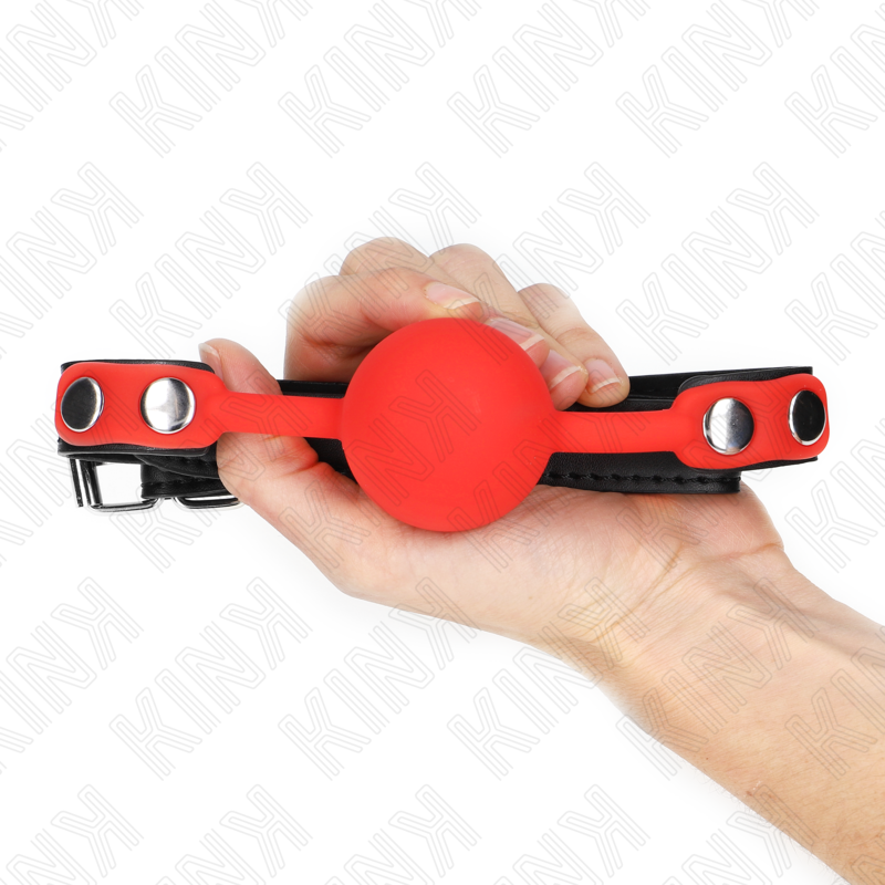 KINK - ROTER SILIKONBALL 4 CM KNEBEL 60 x 2 CM - Sexotim