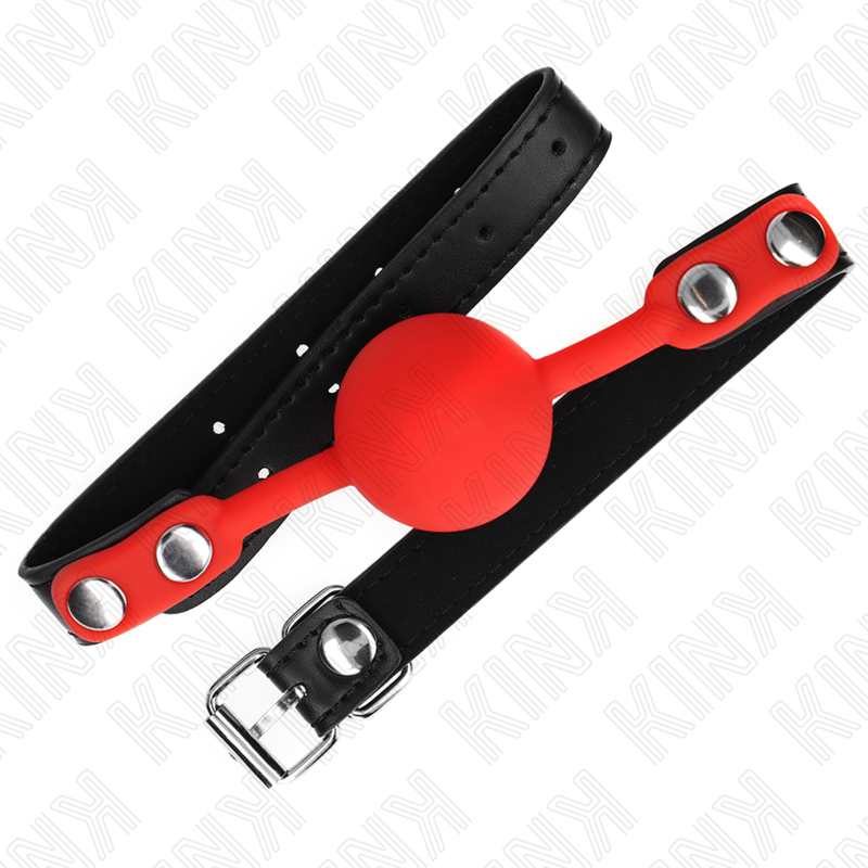 KINK - ROTER SILIKONBALL 4 CM KNEBEL 60 x 2 CM - Sexotim