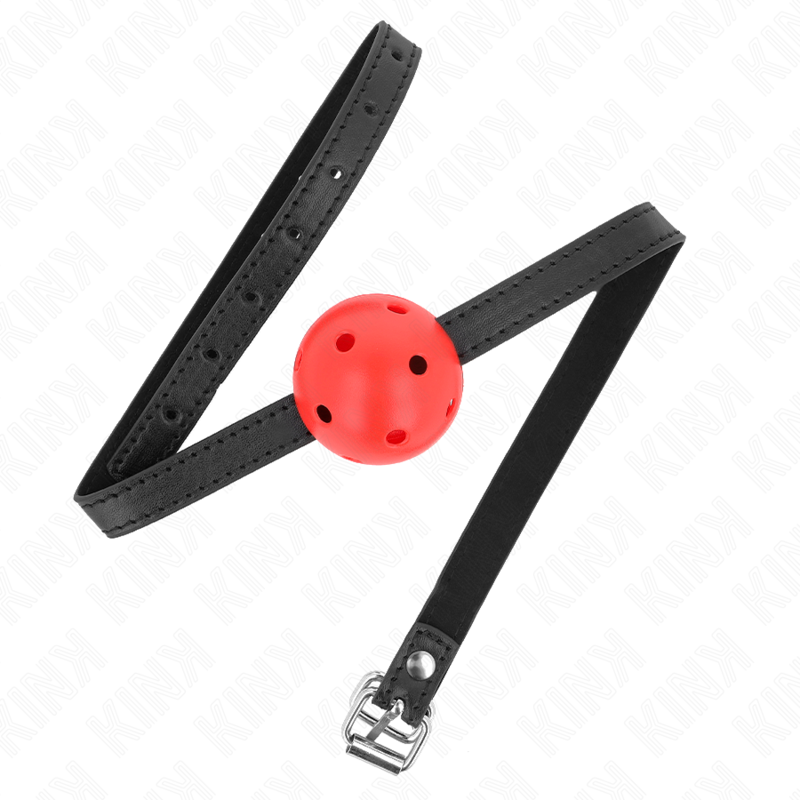 KINK - SIMPLICITY ROT ATMUNGSAKTIVER 4,5 CM BALLGAG 62 x 1,5 CM - Sexotim