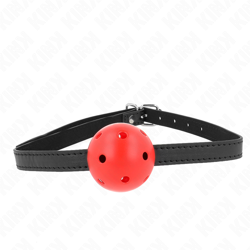 KINK - SIMPLICITY ROT ATMUNGSAKTIVER 4,5 CM BALLGAG 62 x 1,5 CM - Sexotim