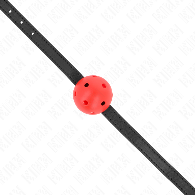 KINK - SIMPLICITY ROT ATMUNGSAKTIVER 4,5 CM BALLGAG 62 x 1,5 CM - Sexotim