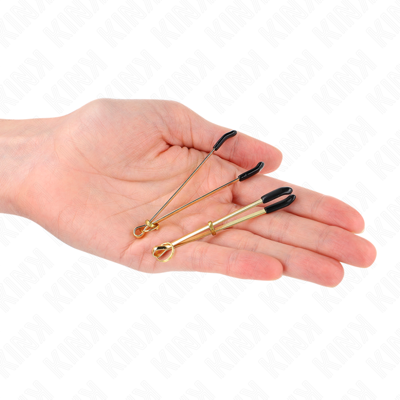 KINK - DÜNNE NIPPELKLEMMEN GOLD 7 CM - Sexotim