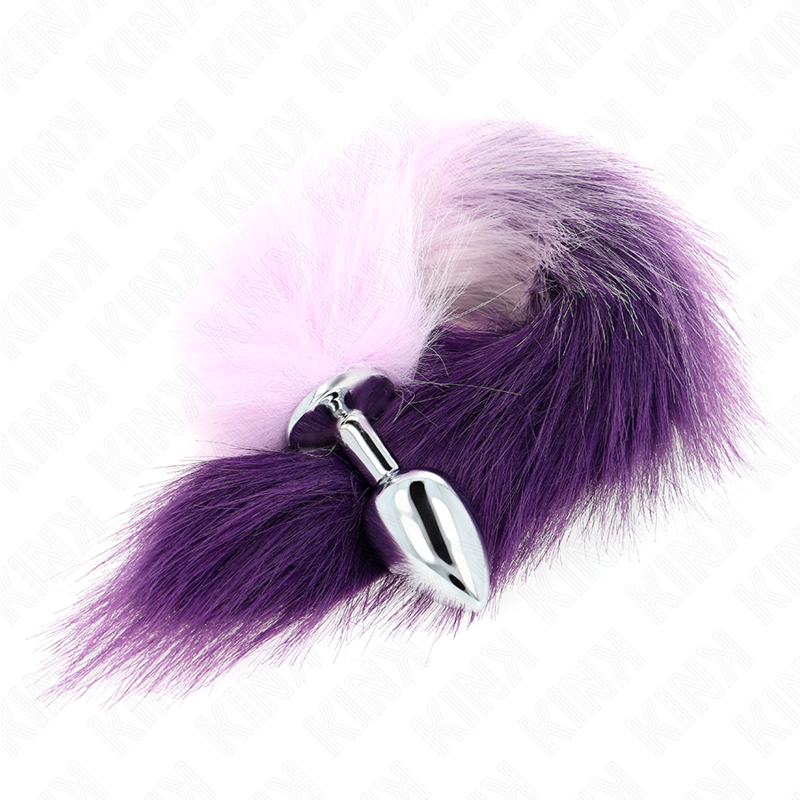 KINK - ANAL PLUG GRÖSSE S 7 X 3 CM MIT KUNSTSTOFFSCHWANZ 40 CM LILA - Sexotim