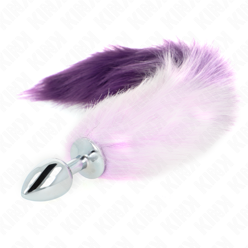 KINK - ANAL PLUG GRÖSSE S 7 X 3 CM MIT KUNSTSTOFFSCHWANZ 40 CM LILA - Sexotim