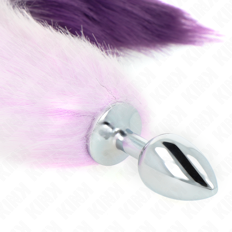 KINK - ANAL PLUG GRÖSSE S 7 X 3 CM MIT KUNSTSTOFFSCHWANZ 40 CM LILA - Sexotim