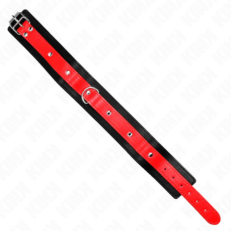 KINK - HALSKETTE MIT ROTEM BAND 65 CM VERSTELLBAR 36-43 CM X 5 CM - Sexotim