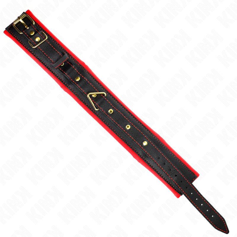 KINK - HALSKETTE MIT SCHWAMMKUNSTLEDERBAND MODELL-2 VERSTELLBAR 37-54 CM X 3 CM - Sexotim