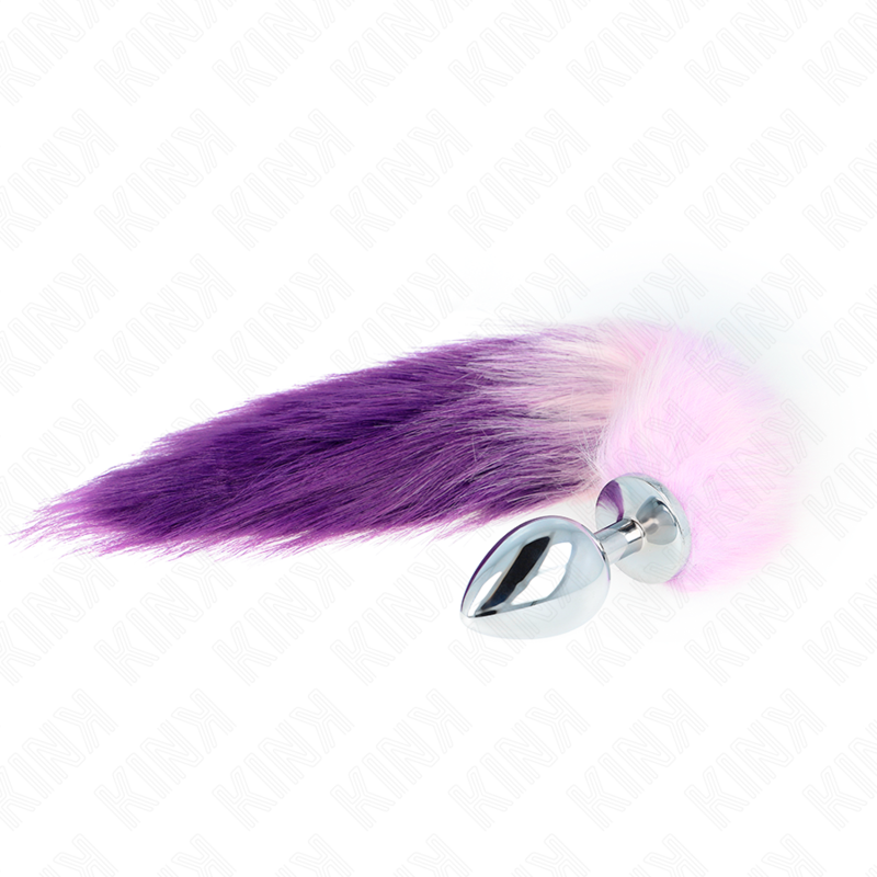 KINK - ANAL PLUG GRÖSSE L 10 X 4 CM MIT KUNSTSTOFFSCHWANZ 40 CM LILA - Sexotim