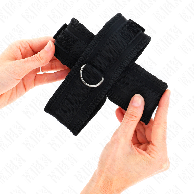 KINK - KREUZMANSCHETTEN SCHWARZ 34 X 5,5 CM - Sexotim
