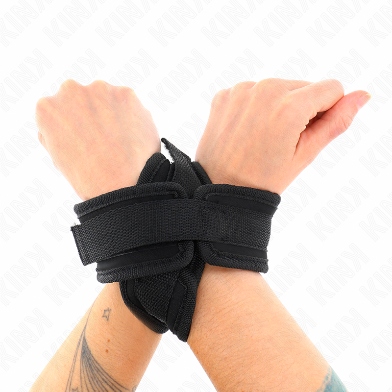 KINK - KREUZMANSCHETTEN SCHWARZ 34 X 5,5 CM - Sexotim
