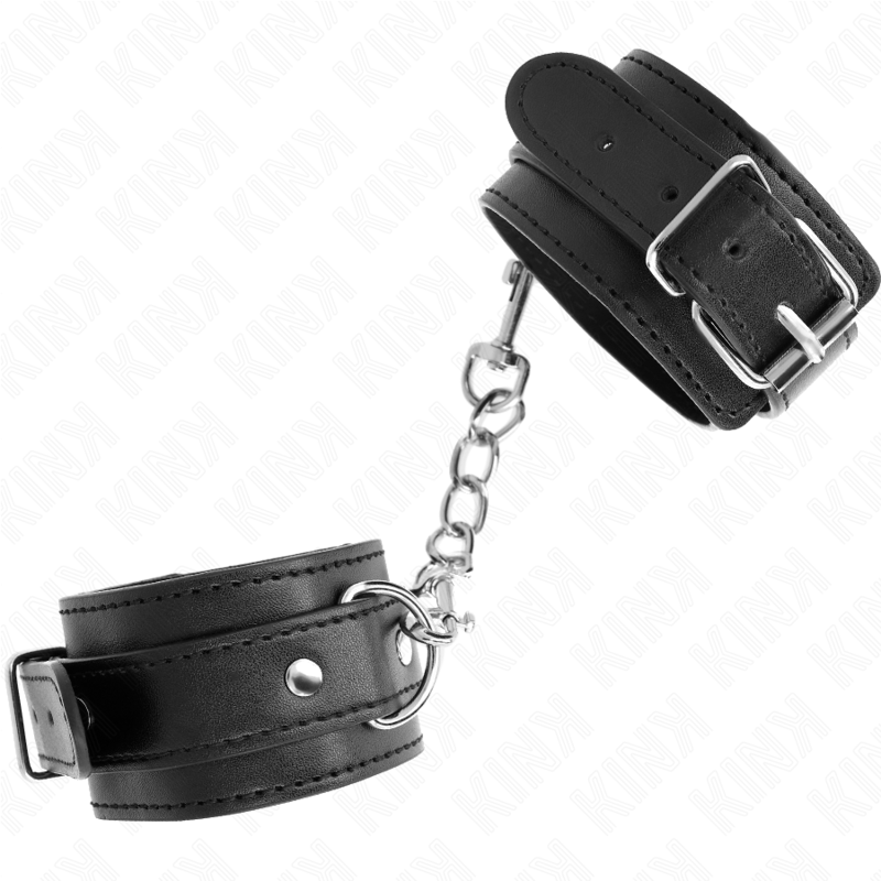 KINK - DÜNNE HANDGELENKFESSELN SCHWARZ VERSTELLBAR 21-33 CM - Sexotim