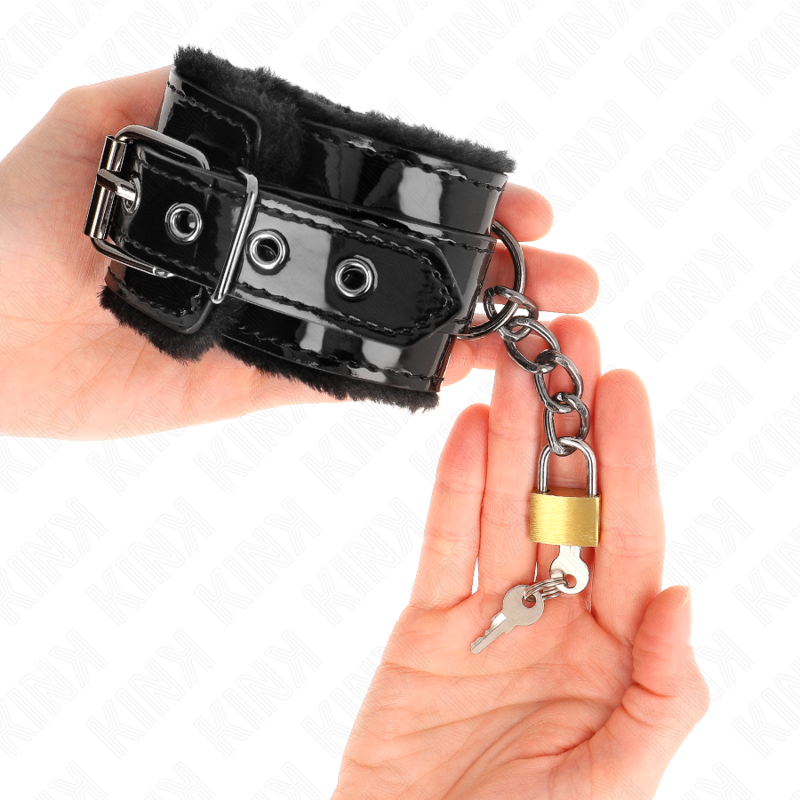 KINK - LEICHTE HANDGELENKSFESSELN MIT KUPFERSCHLOSS, VERSTELLBAR 17-29 CM X 5,5 CM - Sexotim
