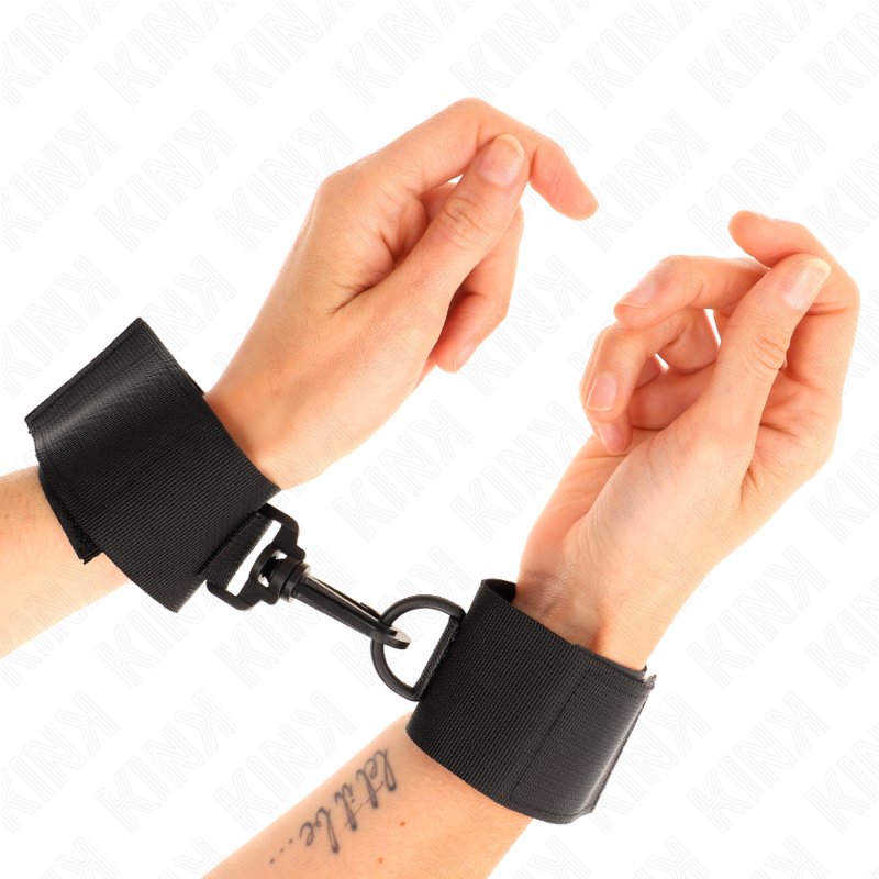 KINK - NYLON HANDGELENKFESSELN SCHWARZ - Sexotim