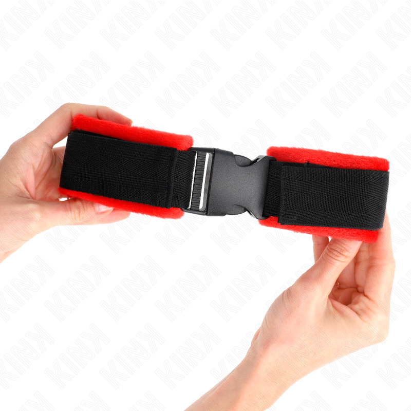 KINK - NYLON BIND KLETT-HANDFESSELN SCHWARZ MODELL 1 VERSTELLBAR 25-35 CM X 6 CM - Sexotim