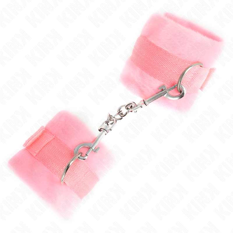 KINK - BEGINNER PELZHANDMANSCHETTEN ROSA 30 X 7 CM - Sexotim