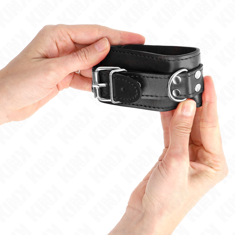KINK - EINFACHE HANDGELENKSFESSELN SCHWARZ VERSTELLBAR 20-23 CM X 5,5 CM - Sexotim