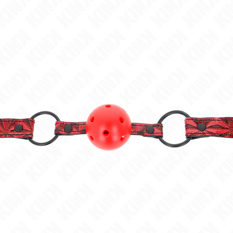 KINK - RAUTENMUSTER-BALL 4,5 CM GAG MODELL 1 64,5 CM VERSTELLBAR 42-60 CM - Sexotim