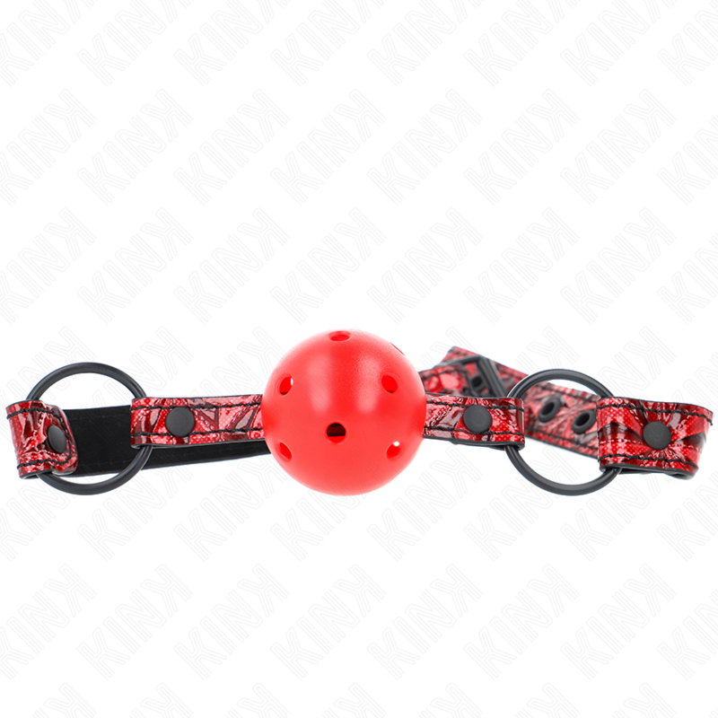 KINK - RAUTENMUSTER-BALL 4,5 CM GAG MODELL 1 64,5 CM VERSTELLBAR 42-60 CM - Sexotim
