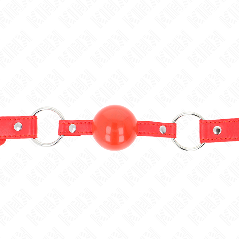 KINK - TPE-BALL 4 CM KNEBEL MIT ROJO-SCHLOSS 60 x 2 CM - Sexotim