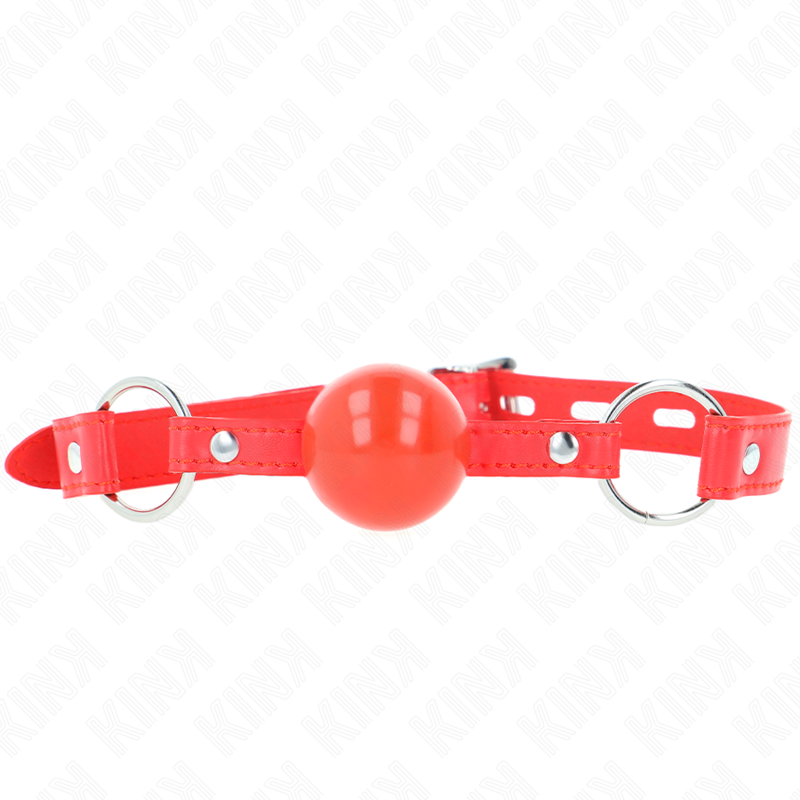 KINK - TPE-BALL 4 CM KNEBEL MIT ROJO-SCHLOSS 60 x 2 CM - Sexotim