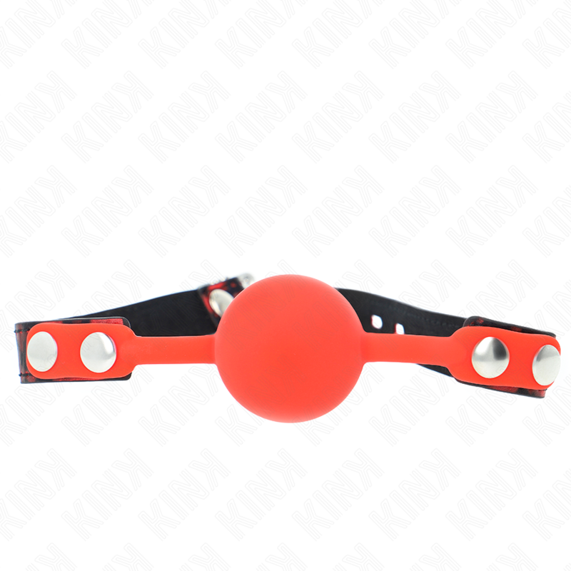 KINK - MODELL 2 SILIKONBALL 4 CM KNEBEL MIT SCHLOSS 60 x 2 CM - Sexotim