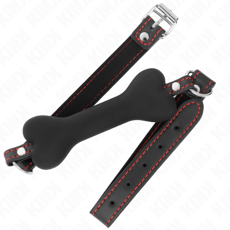 KINK - SCHWARZER KNOCHEN 12 CM GAG 63 x 2 CM - Sexotim