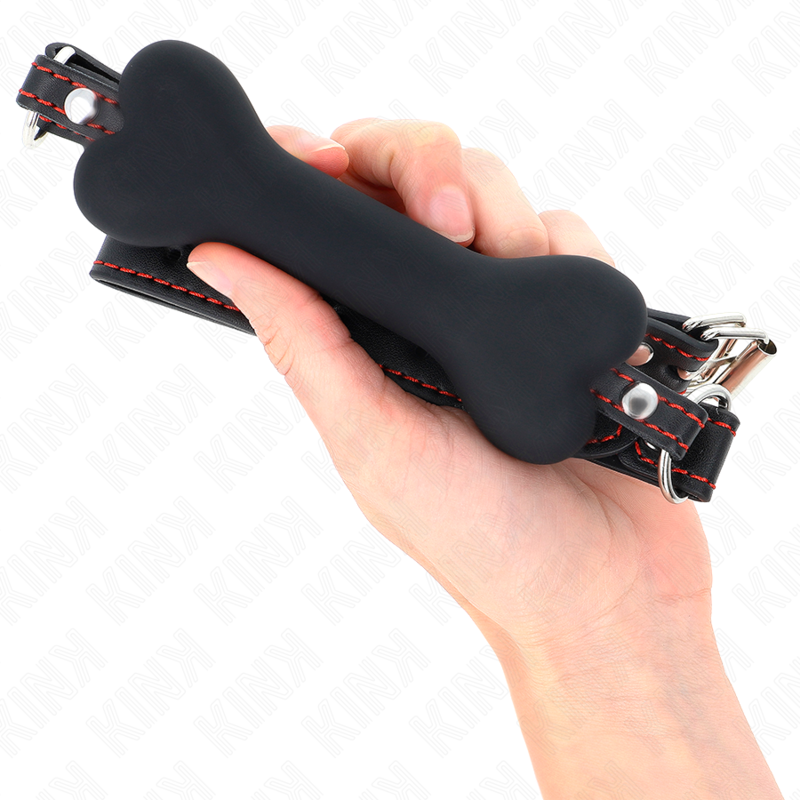 KINK - SCHWARZER KNOCHEN 12 CM GAG 63 x 2 CM - Sexotim