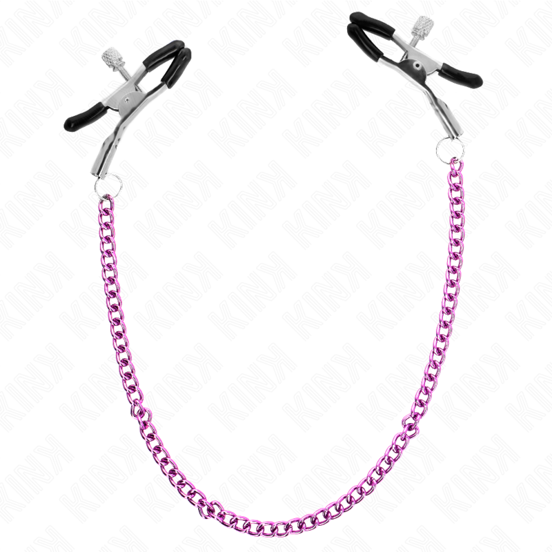 KINK - KETTE NIPPELKLEMMEN LILA 30 CM - Sexotim