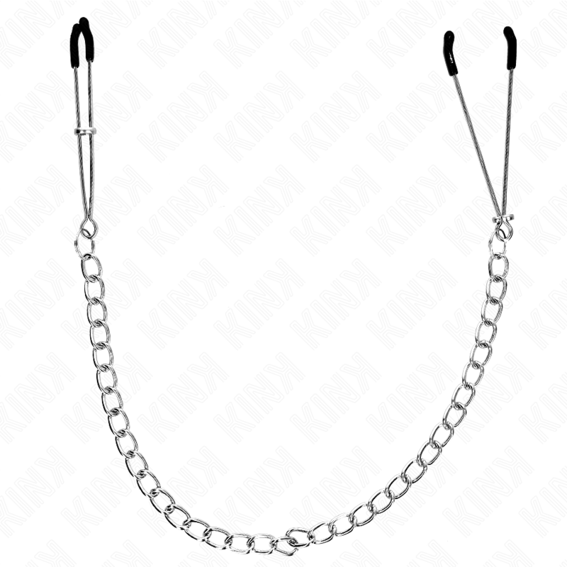 KINK - DÜNNE NIPPELKLEMMEN MIT DICKER KETTE 30 CM - Sexotim