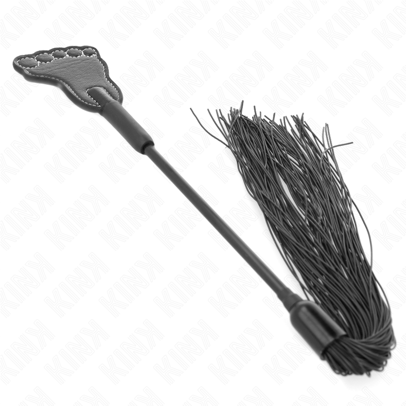 KINK - FUßFÖRMIGE PADDEL MIT QUASTENPEITSCHE 31 CM - Sexotim