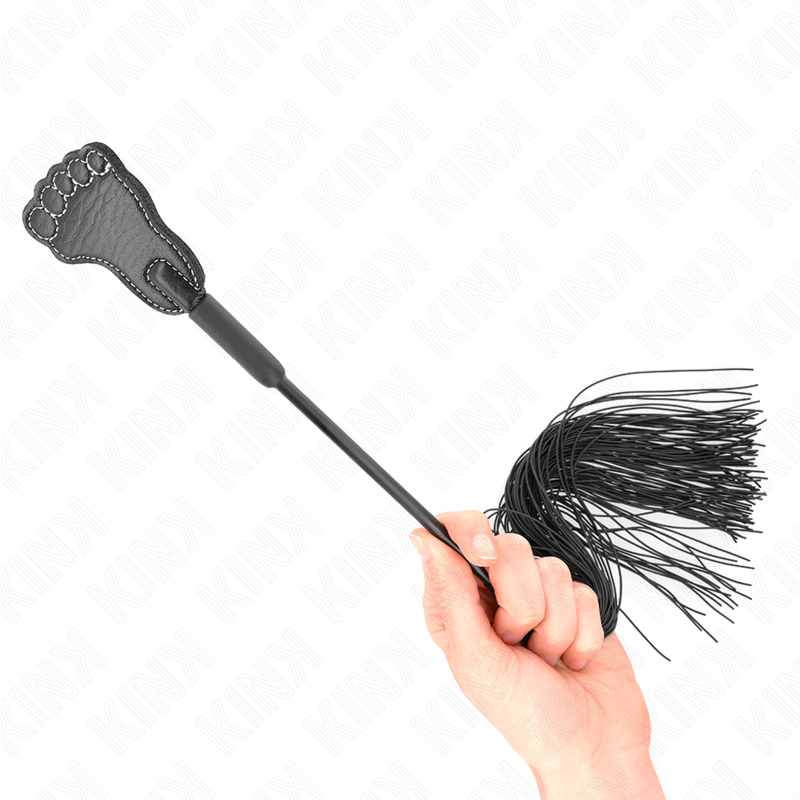 KINK - FUßFÖRMIGE PADDEL MIT QUASTENPEITSCHE 31 CM - Sexotim