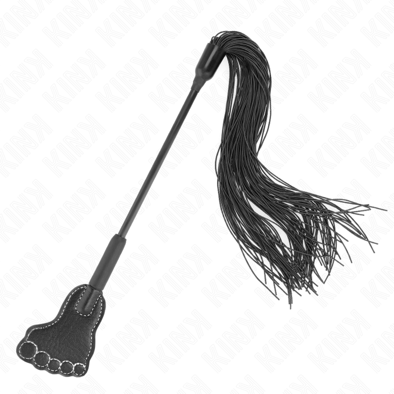 KINK - FUßFÖRMIGE PADDEL MIT QUASTENPEITSCHE 31 CM - Sexotim