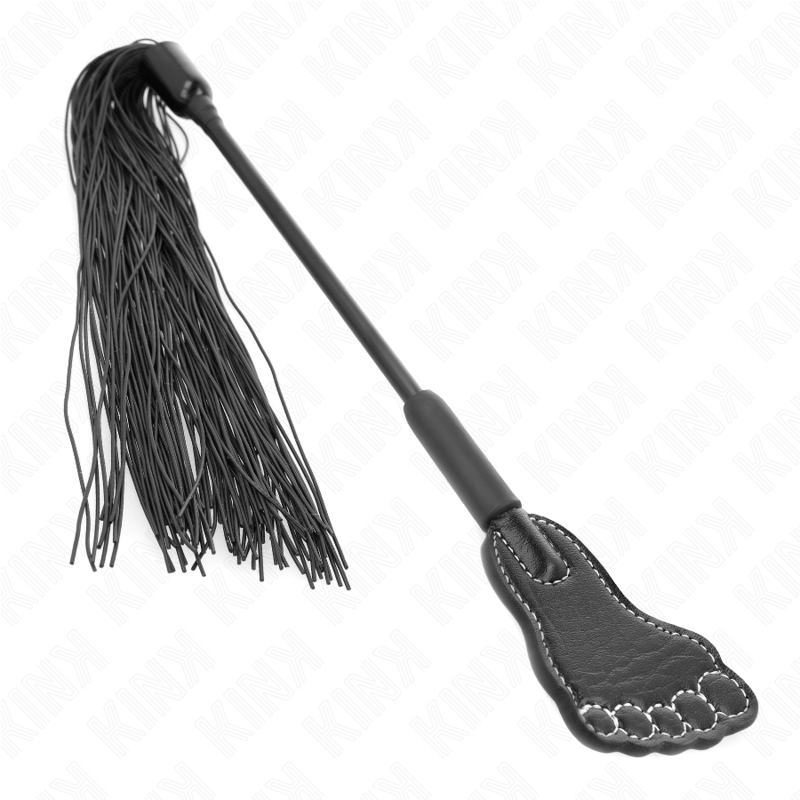 KINK - FUßFÖRMIGE PADDEL MIT QUASTENPEITSCHE 31 CM - Sexotim
