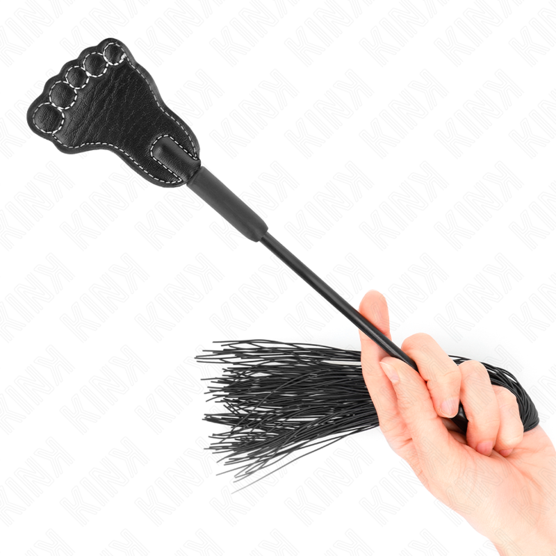KINK - FUßFÖRMIGE PADDEL MIT QUASTENPEITSCHE 31 CM - Sexotim