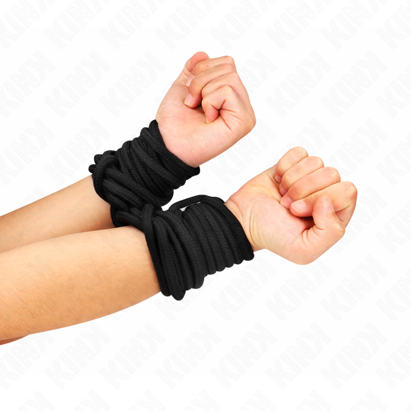 KINK - BAUMWOLLSEIL 5 METER SCHWARZ - Sexotim