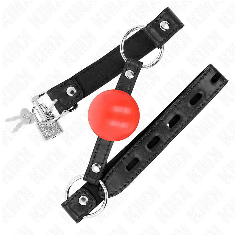 KINK - ROTER TPE-BALL 4 CM KNEBEL 60 x 2 CM - Sexotim