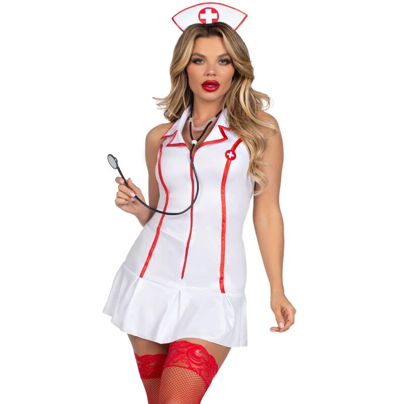 LEG AVENUE - KOSTÜM OBERKRANKENSCHWESTER WEISS M/L - Sexotim