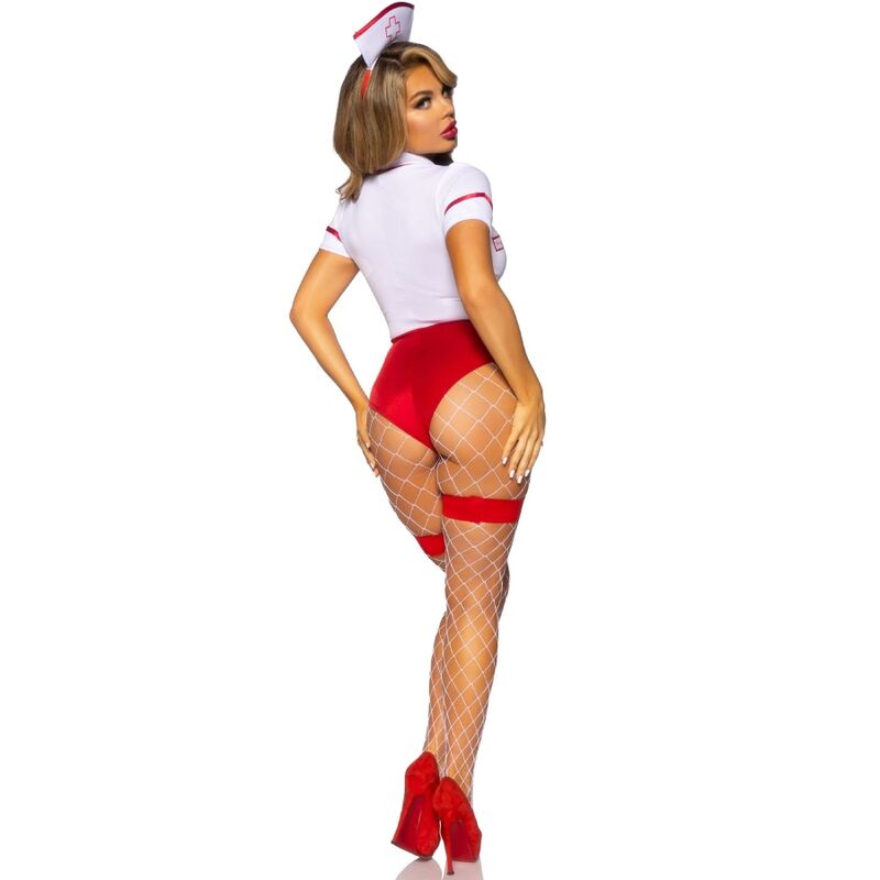 LEG AVENUE - SEXY KRANKENSCHWESTERKOSTÜM ROT/WEISS S - Sexotim