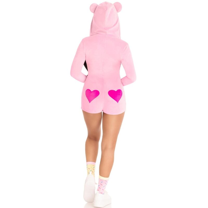 LEG AVENUE - TEDDYBÄR-SAMT-BODYS, ROSA, M - Sexotim