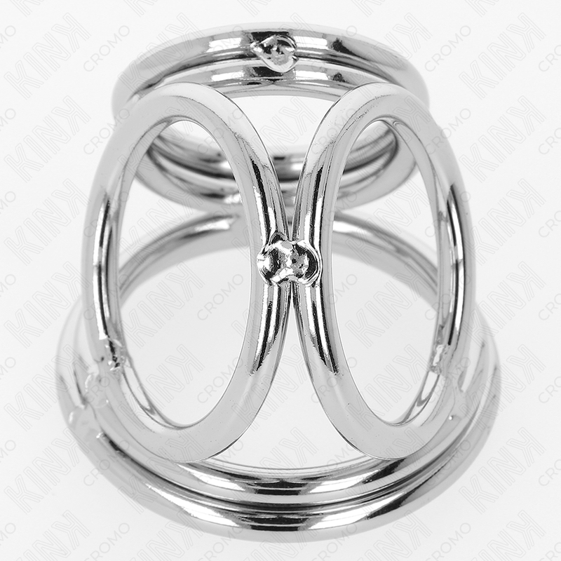 KINK - DREIFACH CHROM METALL PENISRING 3,8 CM BIS 5 CM MODELL 1 - Sexotim