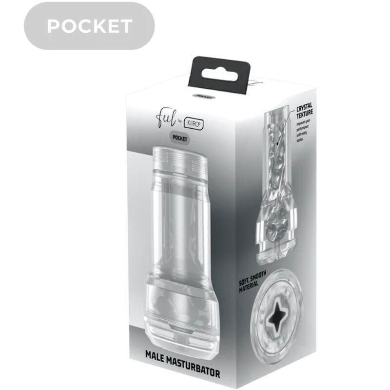 KIIROO - FEEL POCKET STROKER KRISTALL, TRANSPARENT - Sexotim