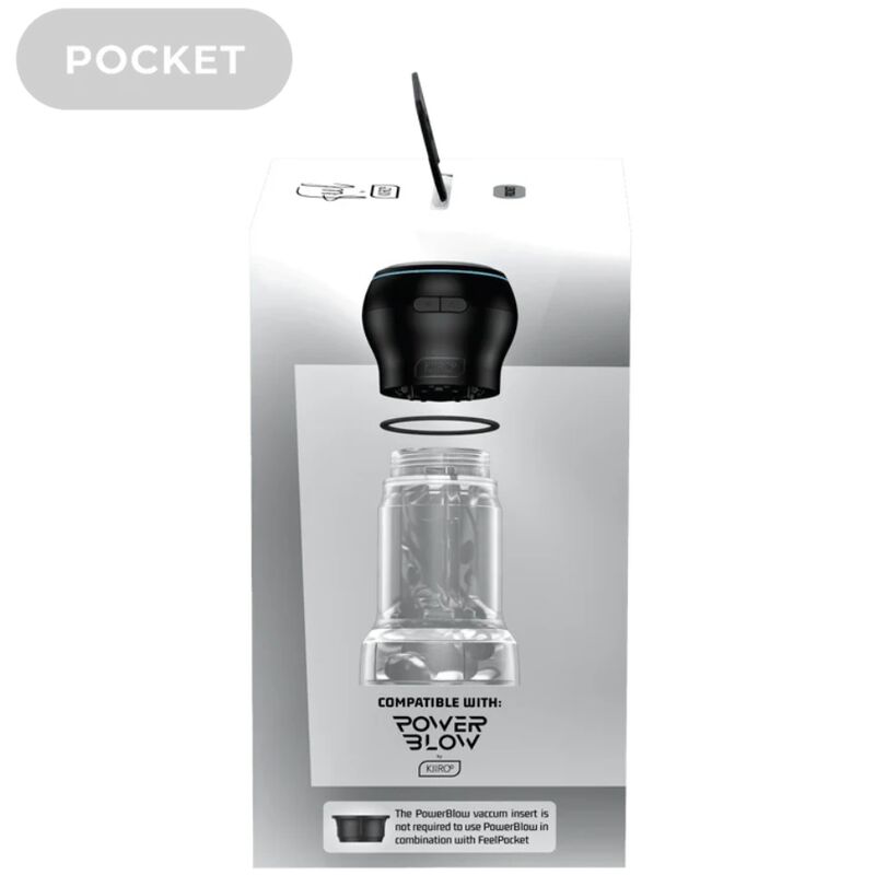 KIIROO - FEEL POCKET MASTURBATOR CRYSTAL + POWER BLOW COMBO - Sexotim