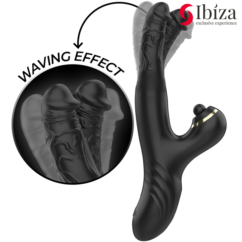 IBIZA - ZWEI DRACHEN DOPPELVIBRATOR SCHWARZ - Sexotim