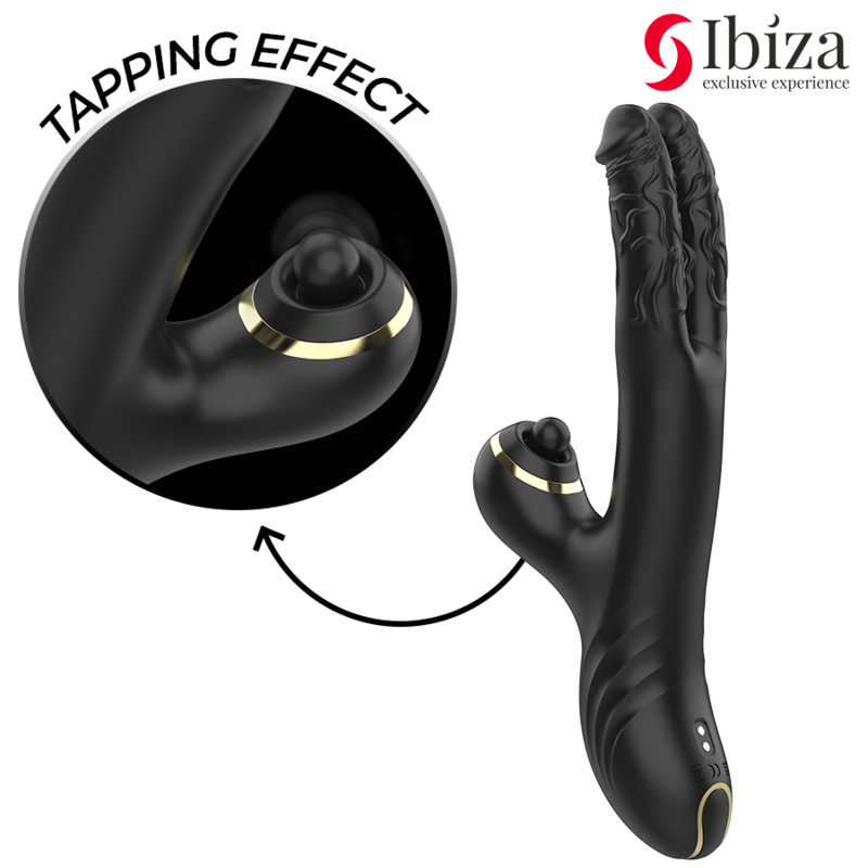 IBIZA - ZWEI DRACHEN DOPPELVIBRATOR SCHWARZ - Sexotim