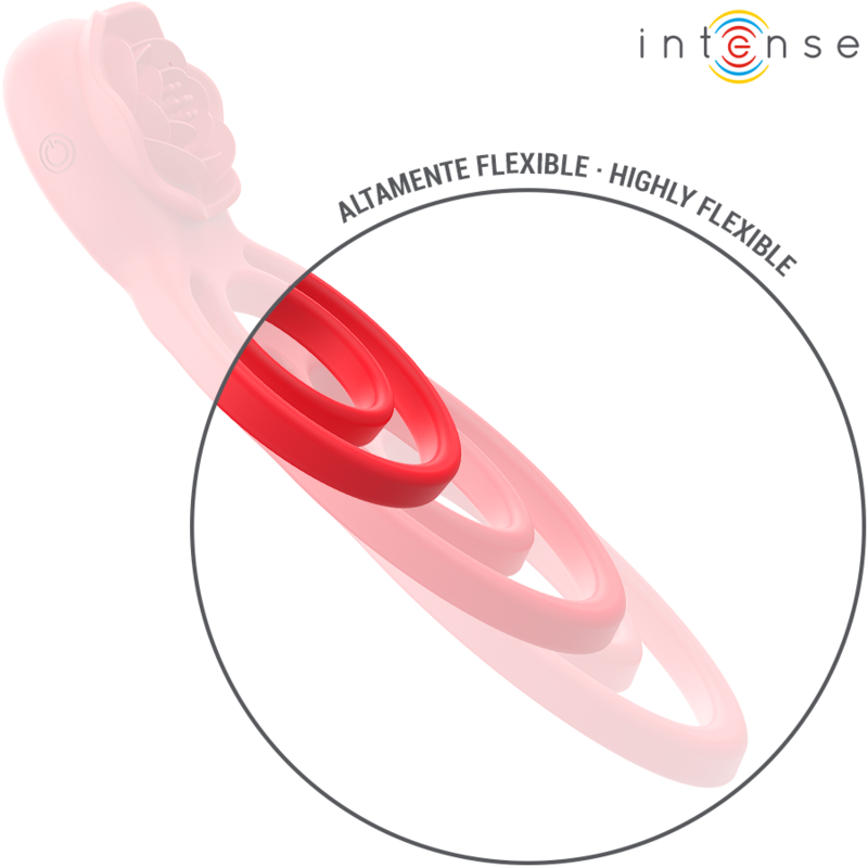 INTENSE - GAIL STIMULATOR ROSE 10 VIBRATIONEN ROT MIT FERNBEDIENUNG - Sexotim